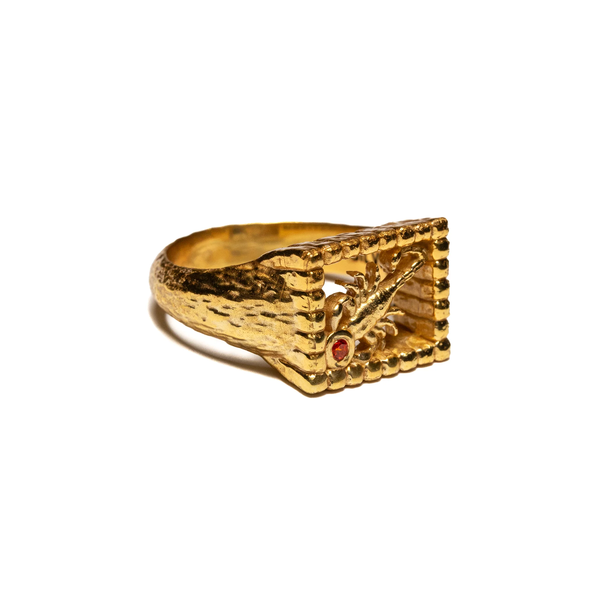 Scorpio Signet (14K Gold/Zircon) - Image 3