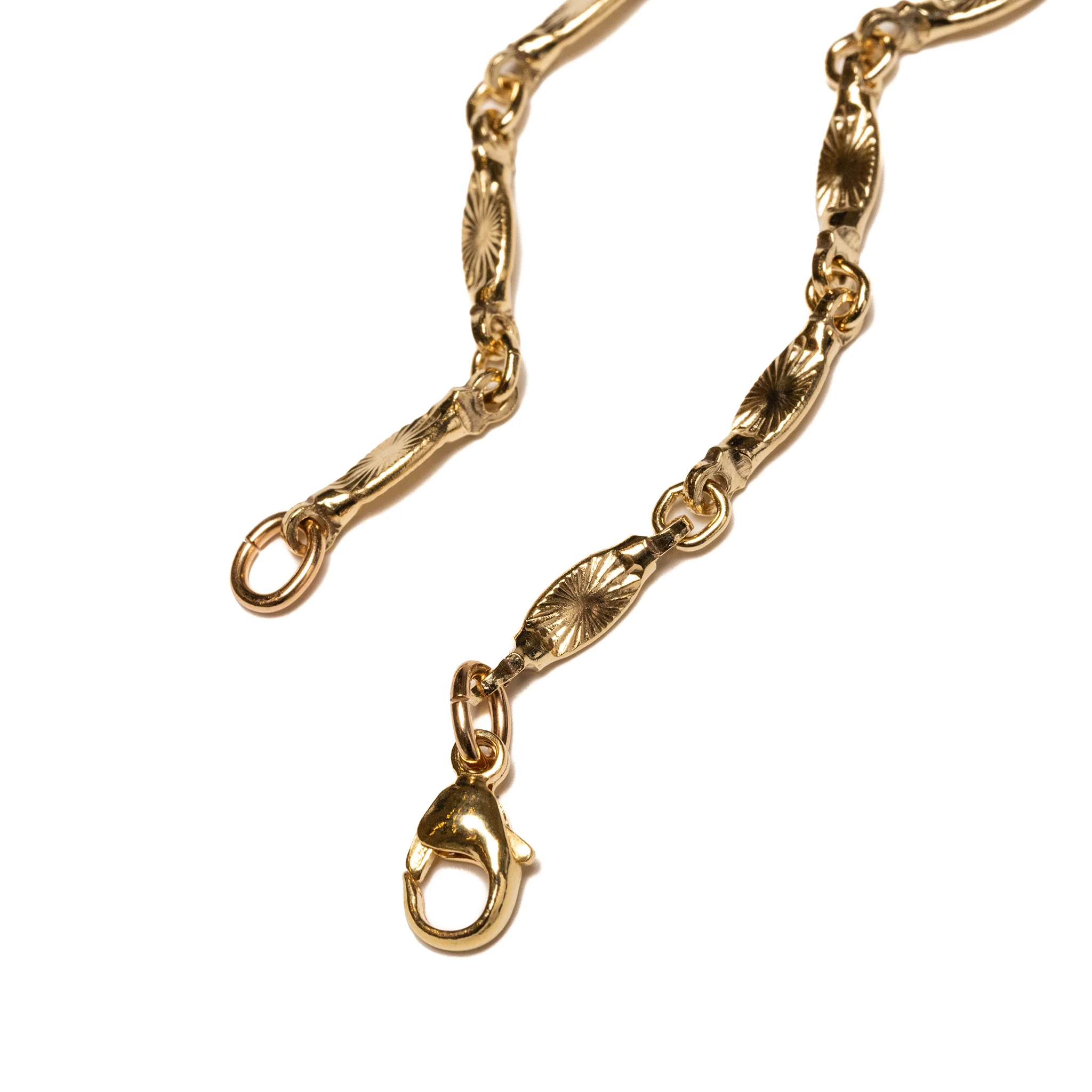Sunburst Chain Bracelet (14K Gold) - Image 3