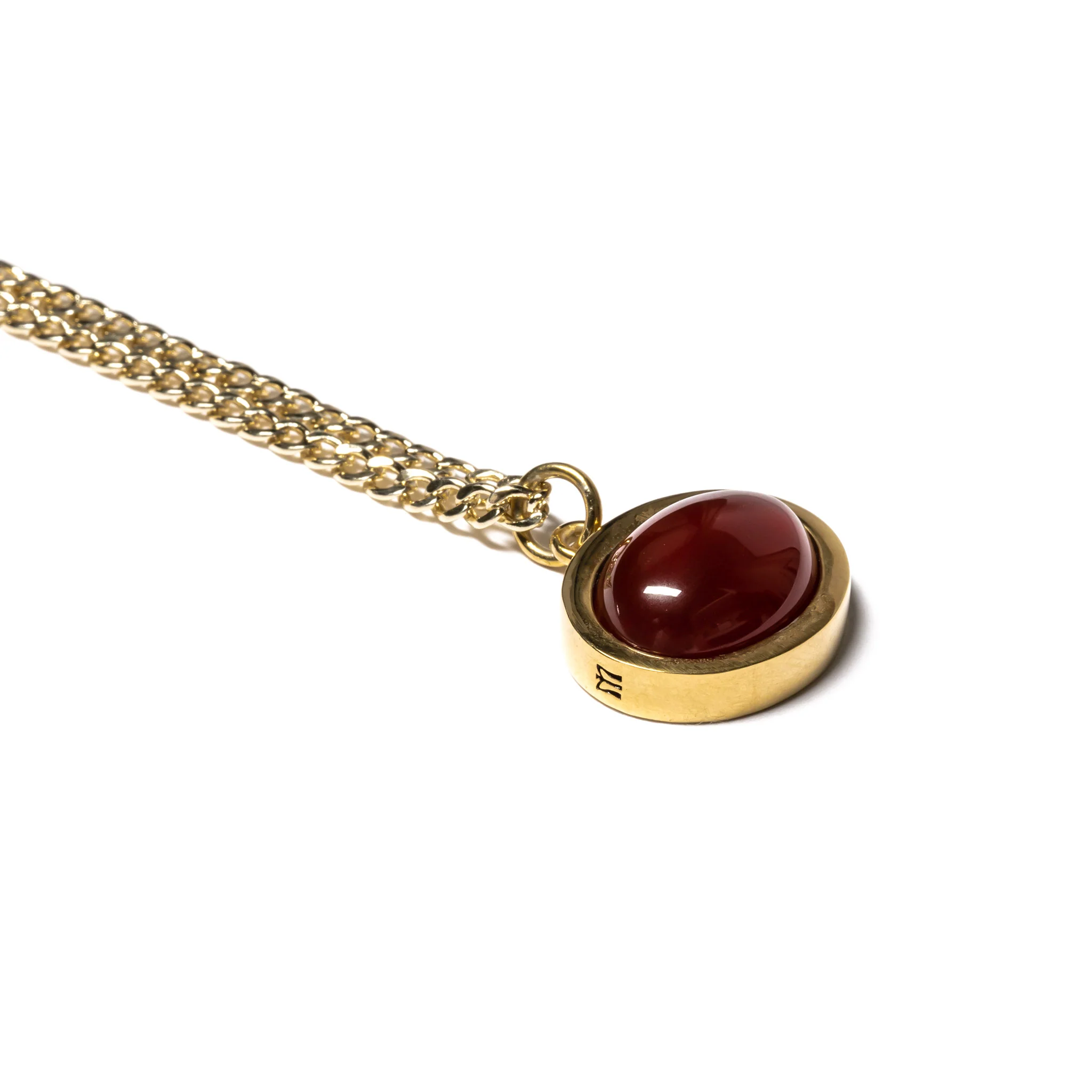Tubby Chain (14K Gold/Red Garnet) - Image 3