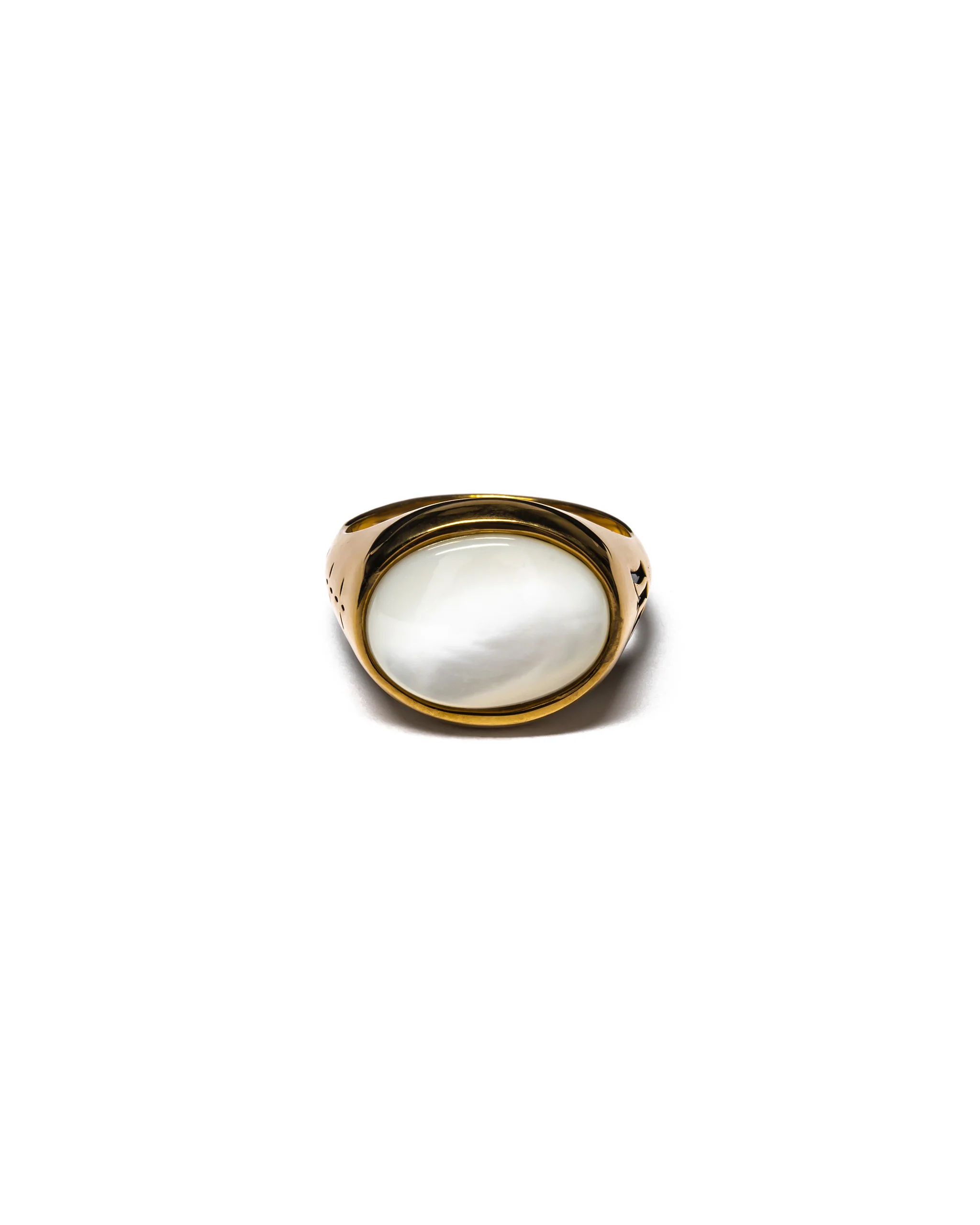 Tubby Ring (14K Gold/Mother of Pearl)