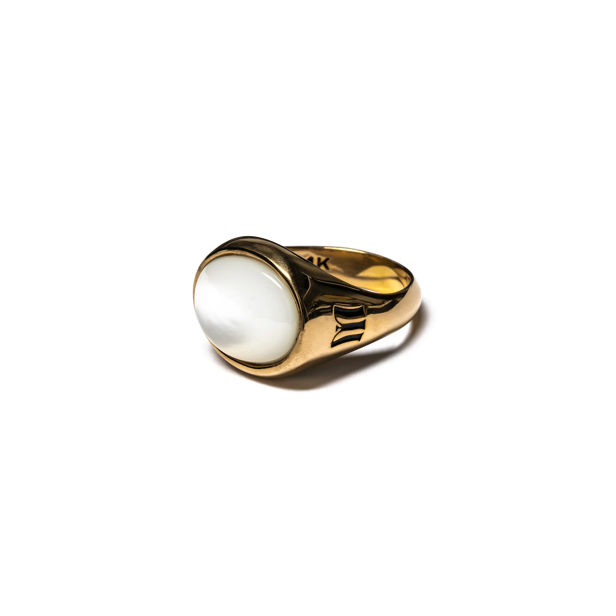 Tubby Ring (14K Gold/Mother of Pearl) - Image 2