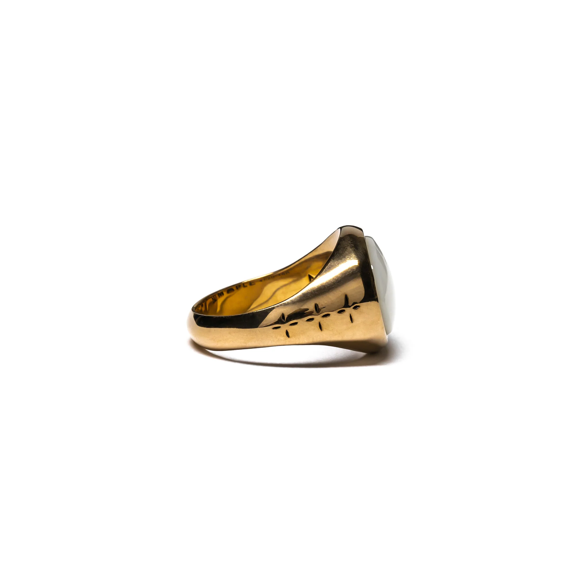 Tubby Ring (14K Gold/Mother of Pearl) - Image 3