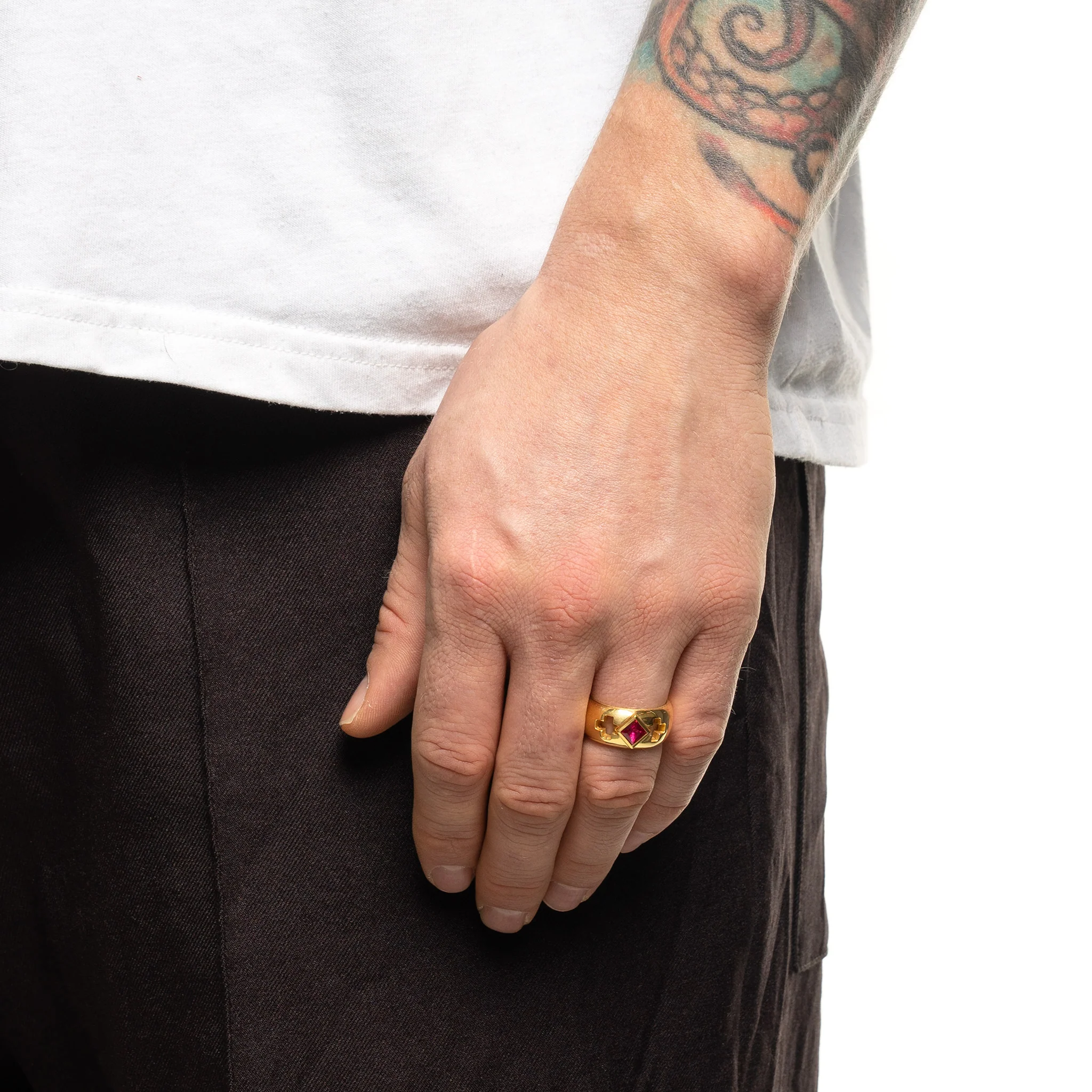 Wednesday Ring (14K Gold/Ruby) - Image 2