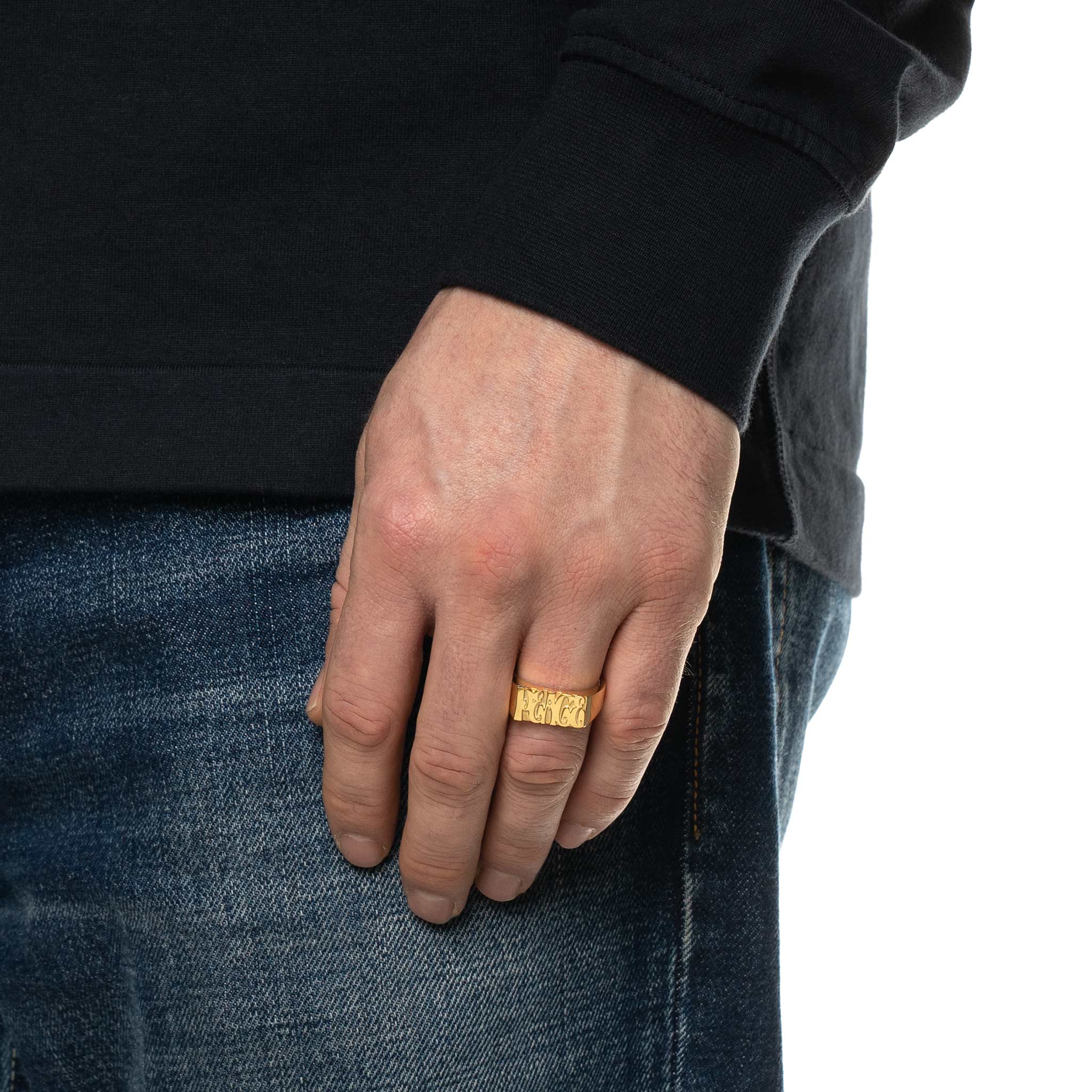 Word Peace Ring (14K Gold) - Image 2