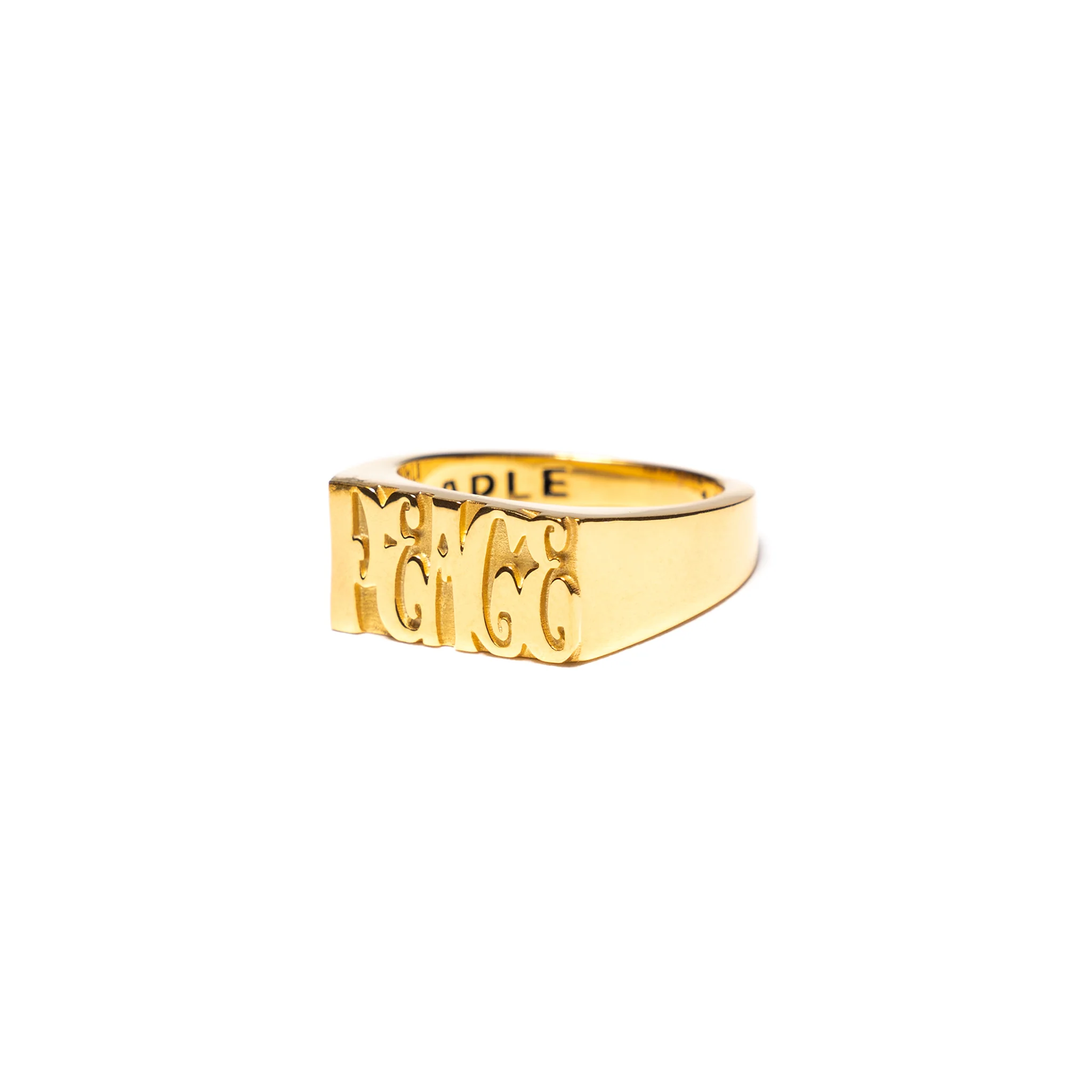 Word Peace Ring (14K Gold) - Image 3