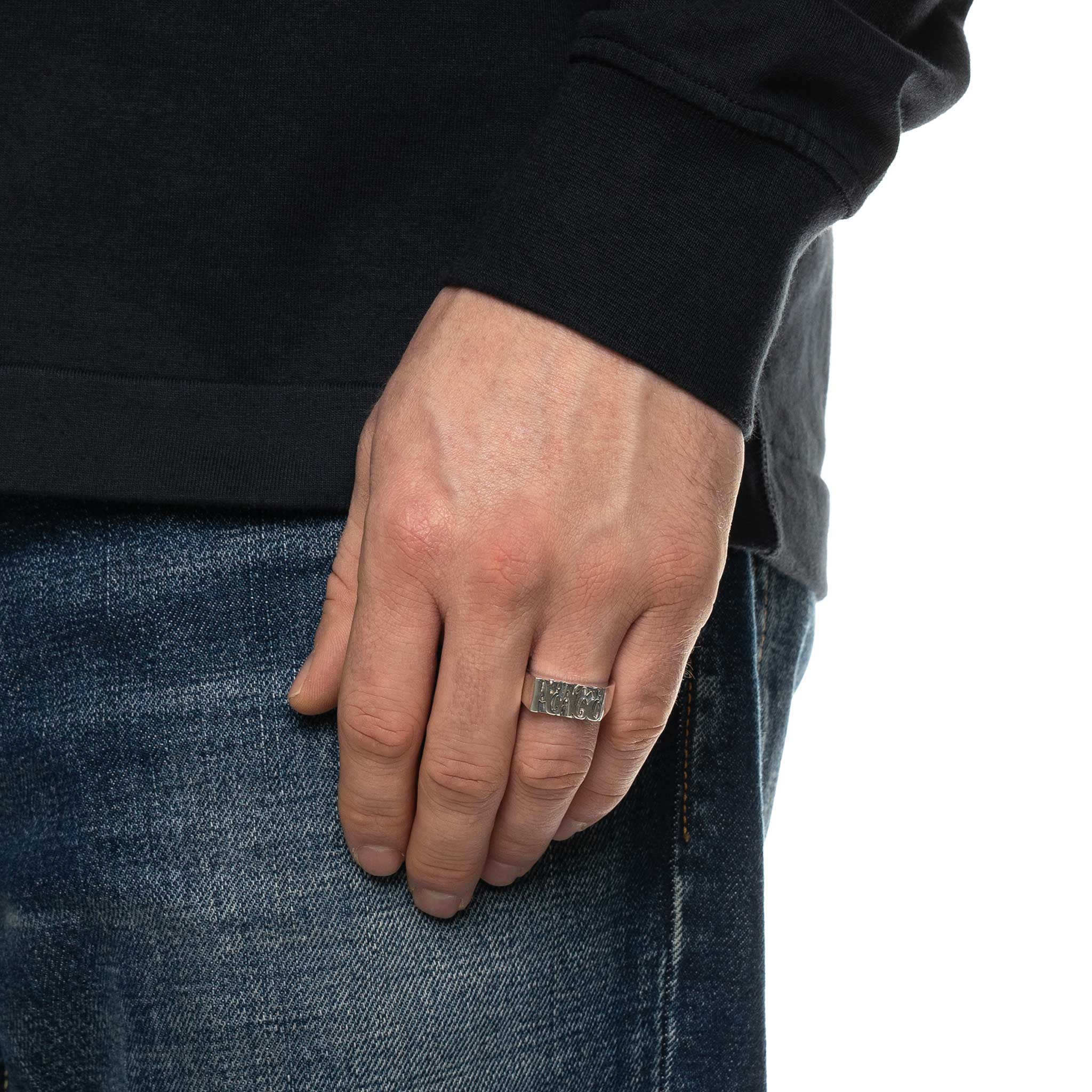 Word Peace Ring (Silver 925) - Image 2
