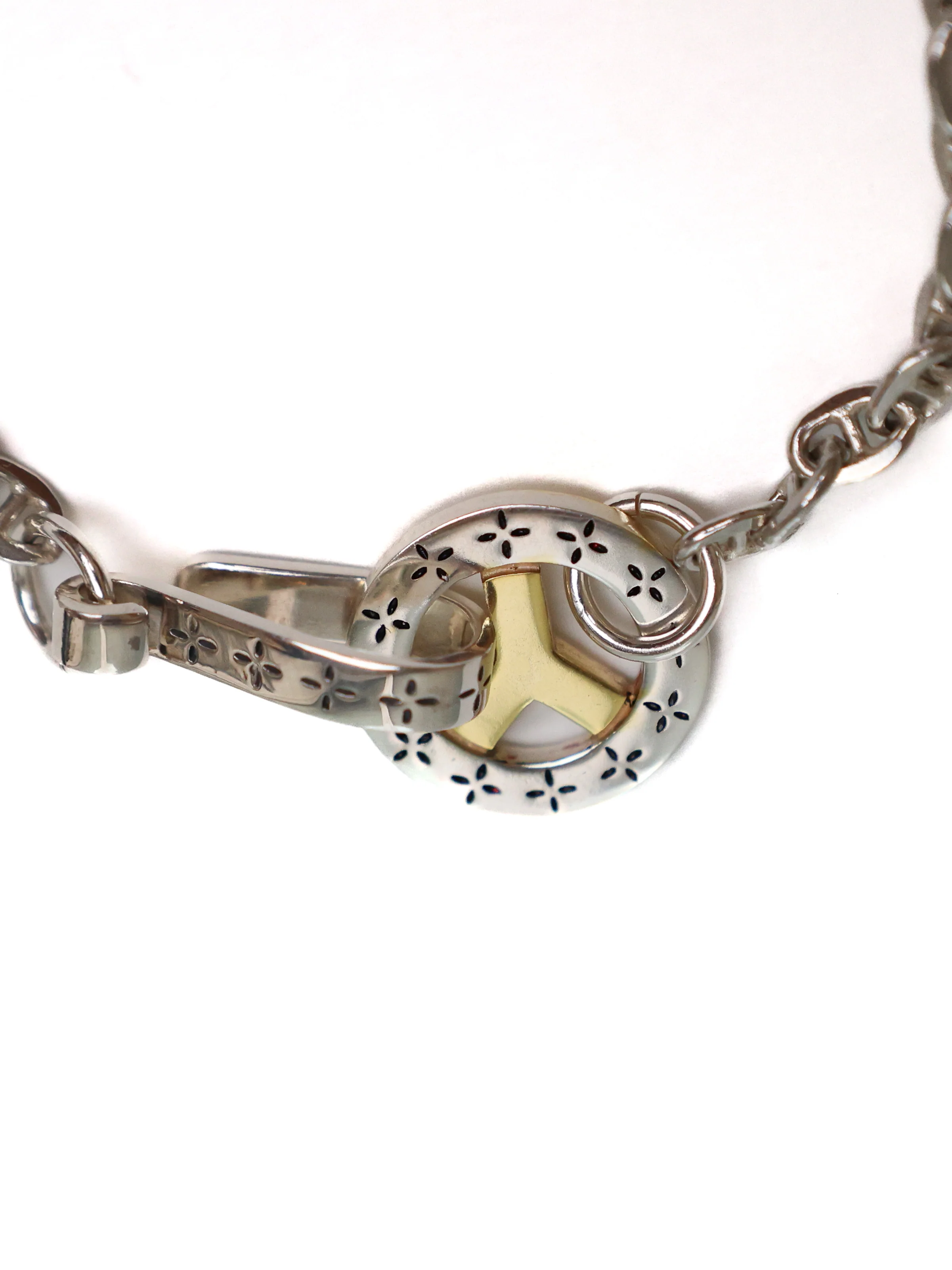 Peace Wheel Mariner Bracelet (Silver 925/14K Gold) - Image 3