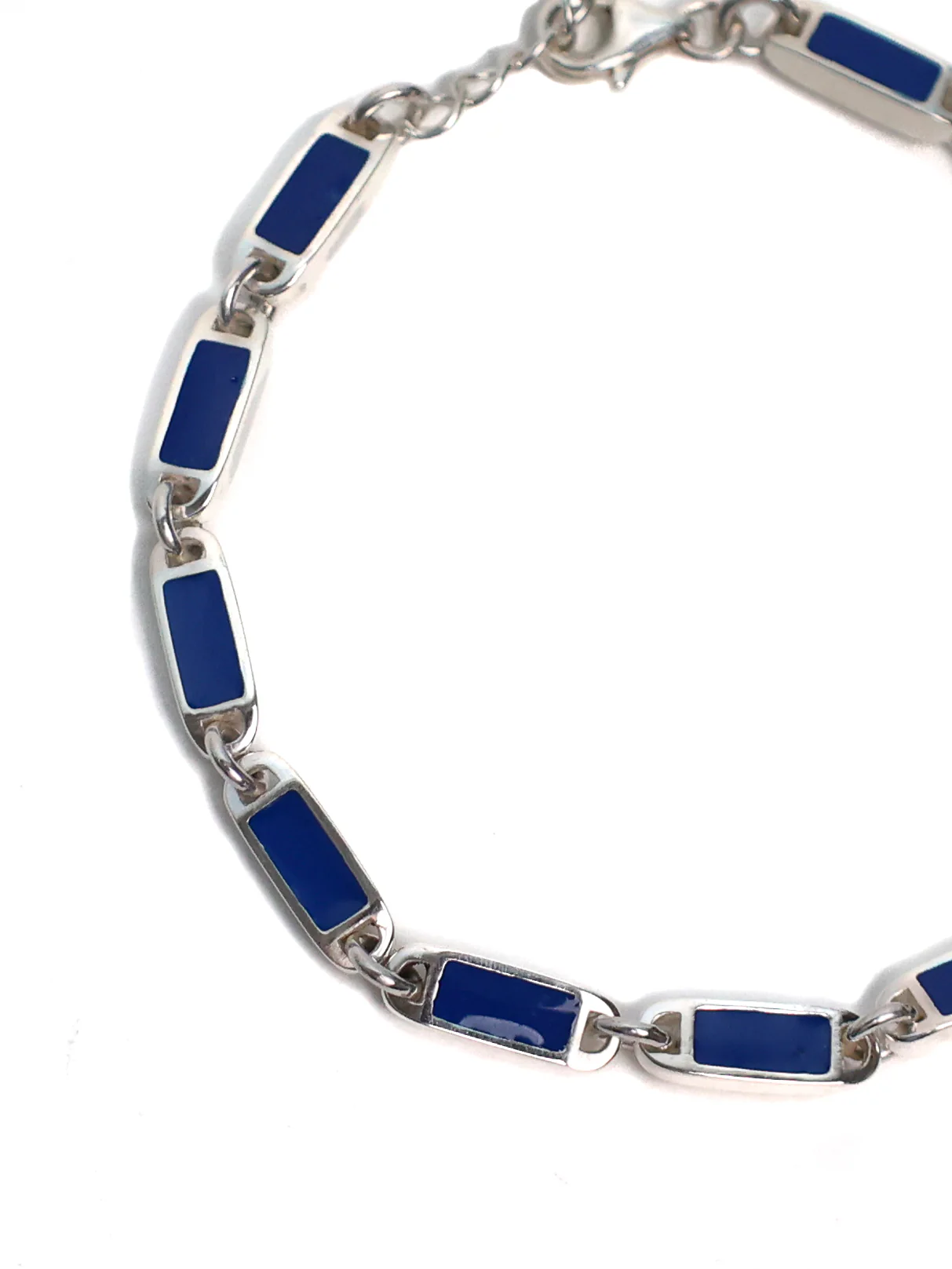 Poncho Bracelet (Silver 925/Navy) - Image 3