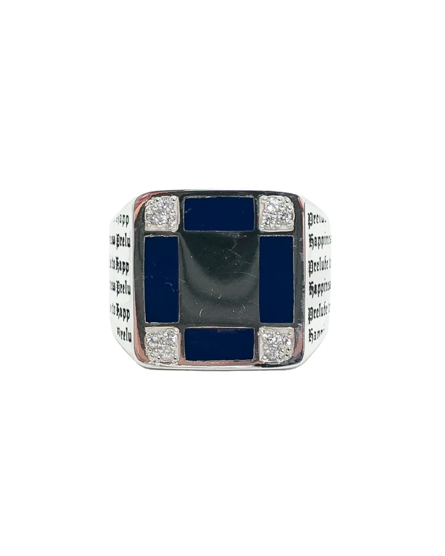 Prelude Signet (Silver 925/Navy/Topaz)