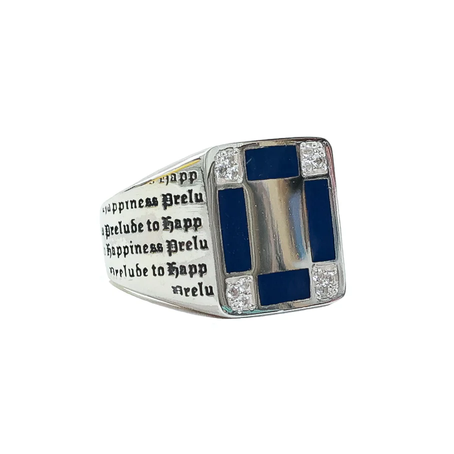 Prelude Signet (Silver 925/Navy/Topaz) - Image 3