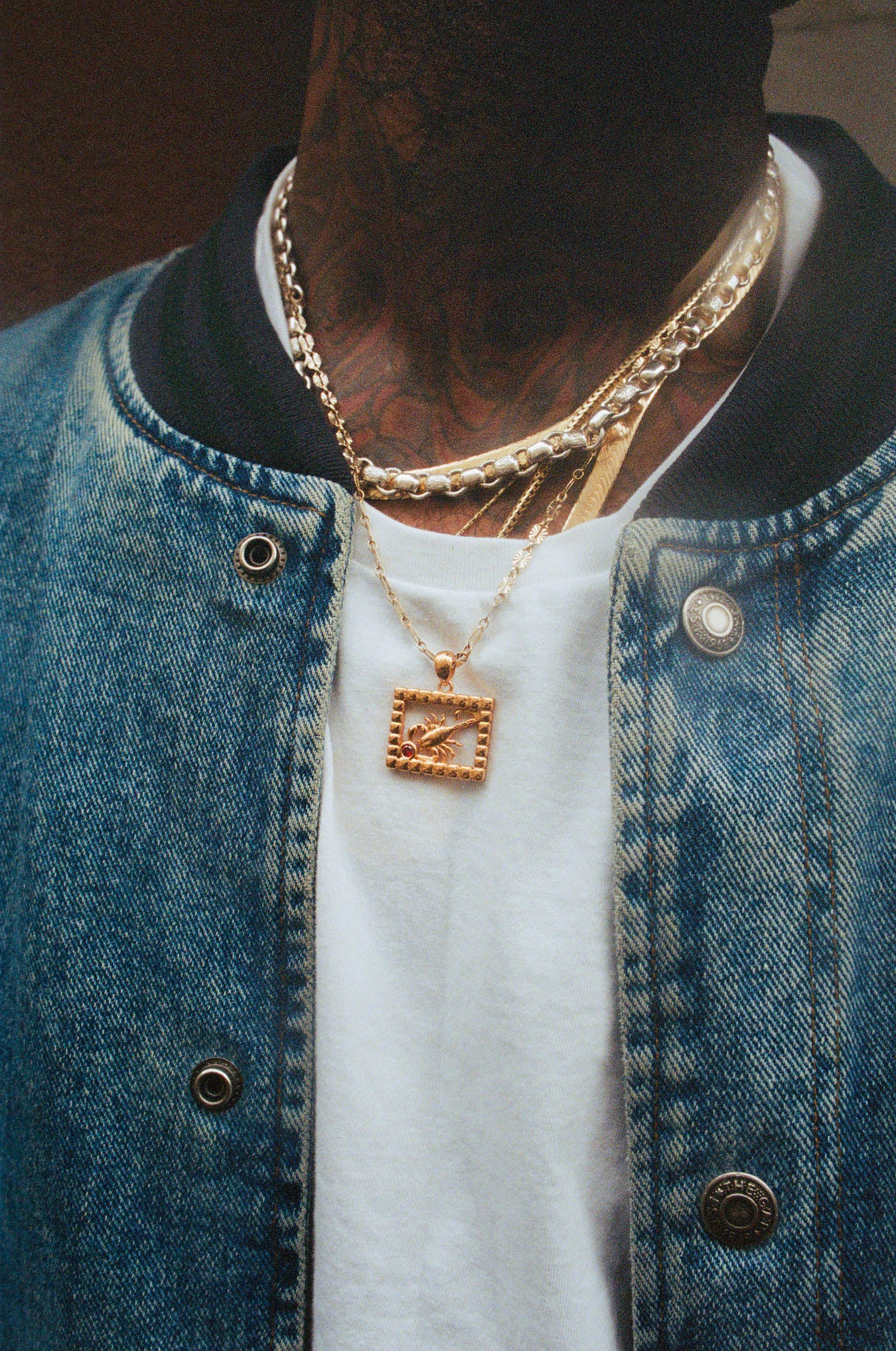 Scorpio Chain (14K Gold/Zircon) - Image 6