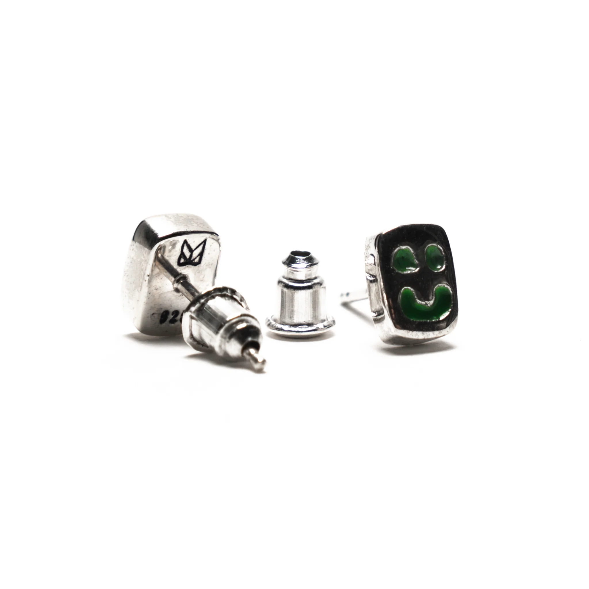 Smiley Earrings (Silver 925/Enamel) - Image 3
